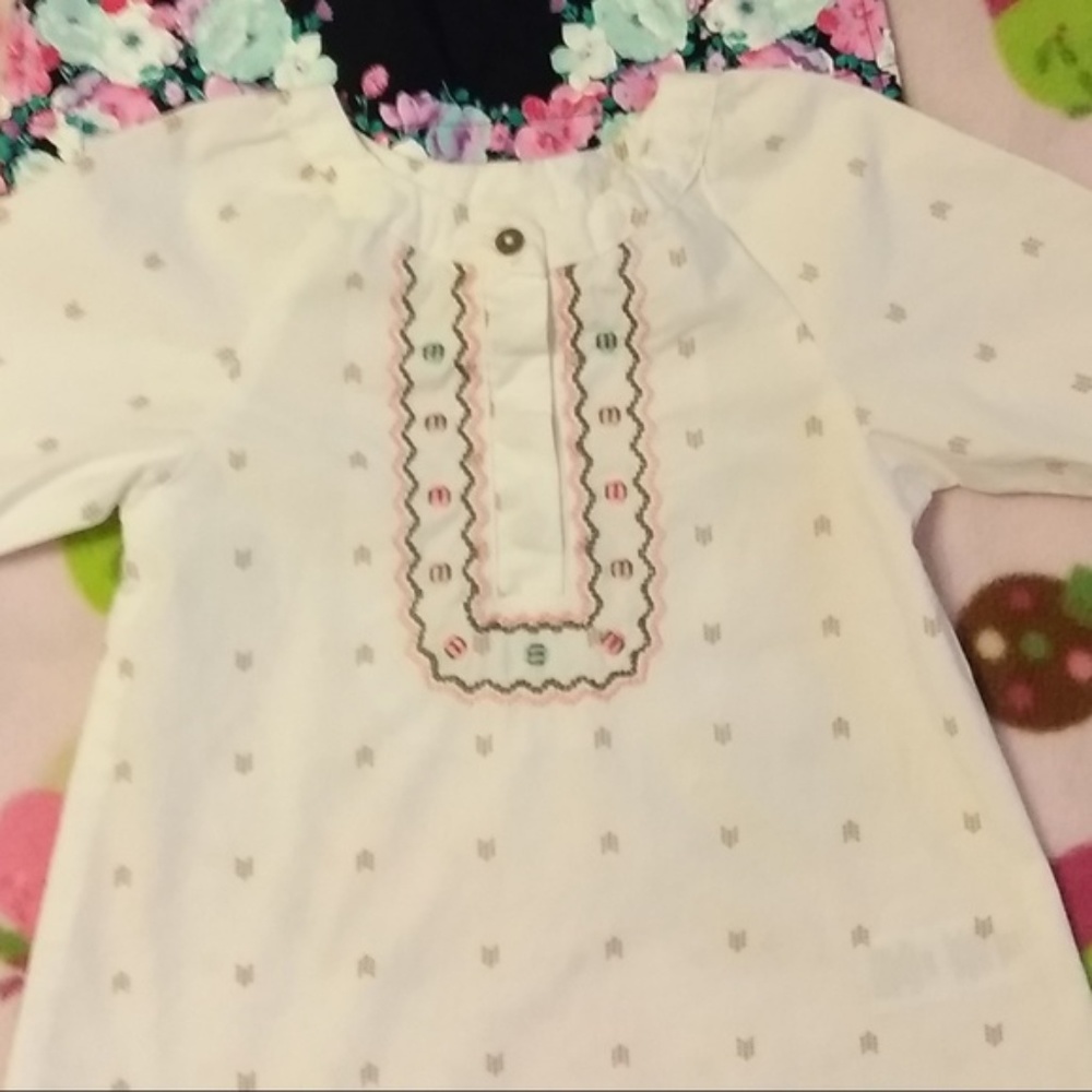 GIRL 12 MONTHS - BUNDLE OF 2 - LONG SLEEVE SHIRTS